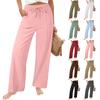 Women's Casual And Fashionable Color Loose Pants With Pocketes