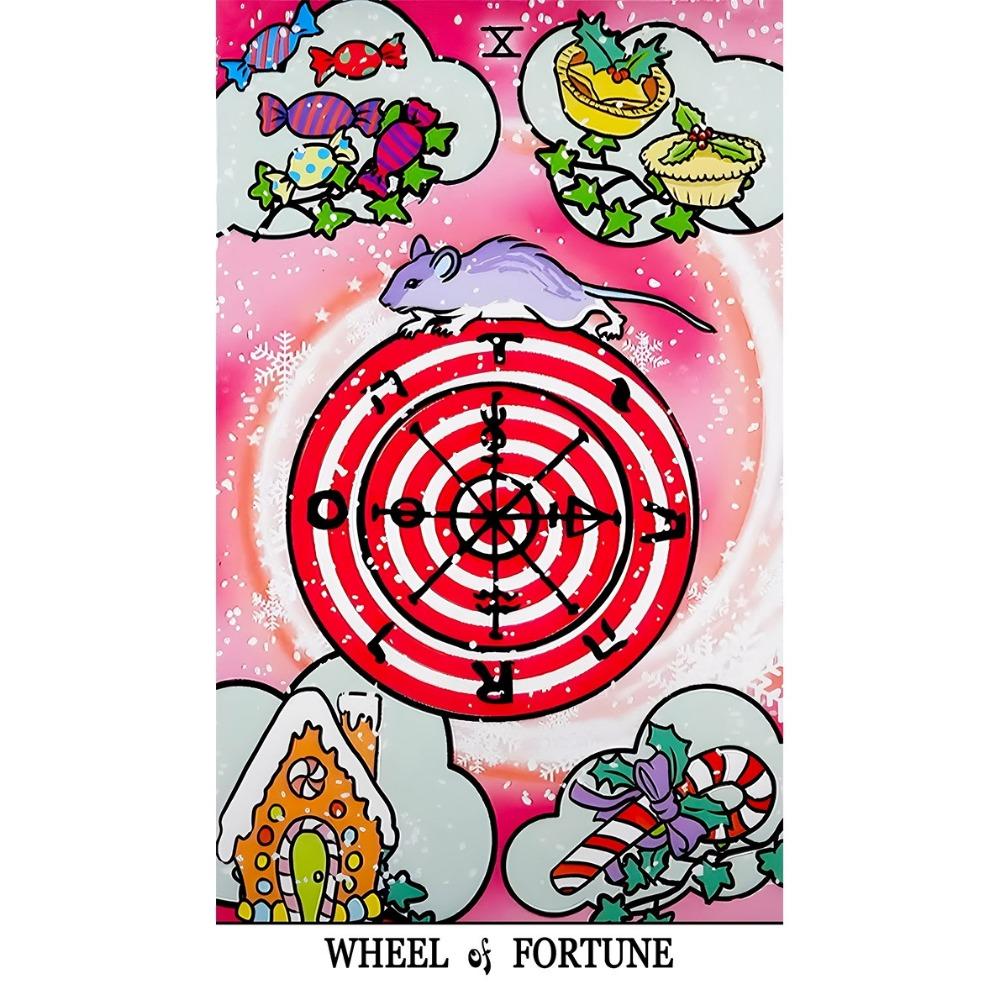 Winter Waite Tarot, 78-teiliges Tarot mit Bildern vor winterlichem Hintergrund, basierend auf dem Rider Tarot des RWS-Systems, 12 x 7 cm