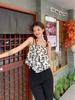 2026 Spring/Summer Women's Floral Sleeveless Camisole Top - Chic First Love Bandeau Outerwear