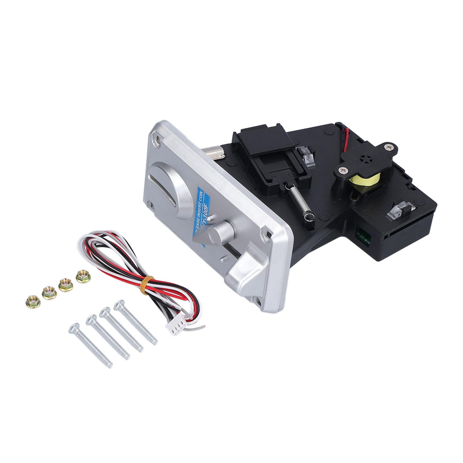 

Монетоприемник поддерживает 6 различных валют, многосигнальный выход, селектор монет для аркадной игры