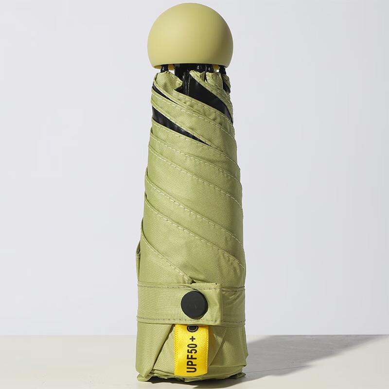 Компактный 6-реберный черный зонт OIMG от солнца/дождя