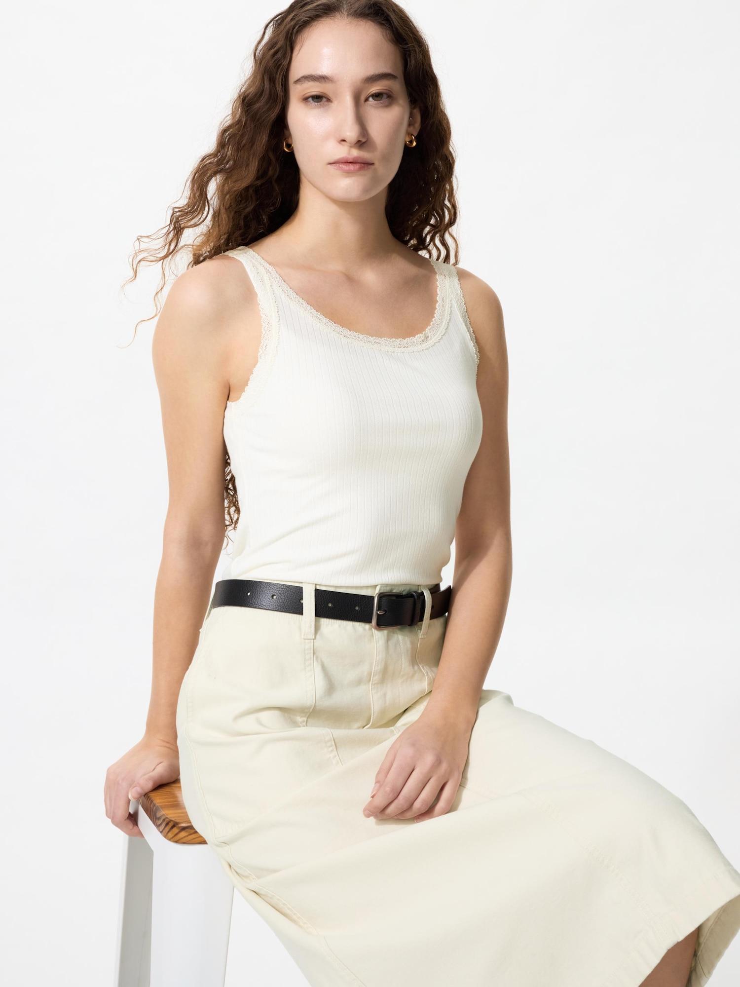 

Мягкий майка-топ из модала Uniqlo Япония 01 OFF WHITE/XS