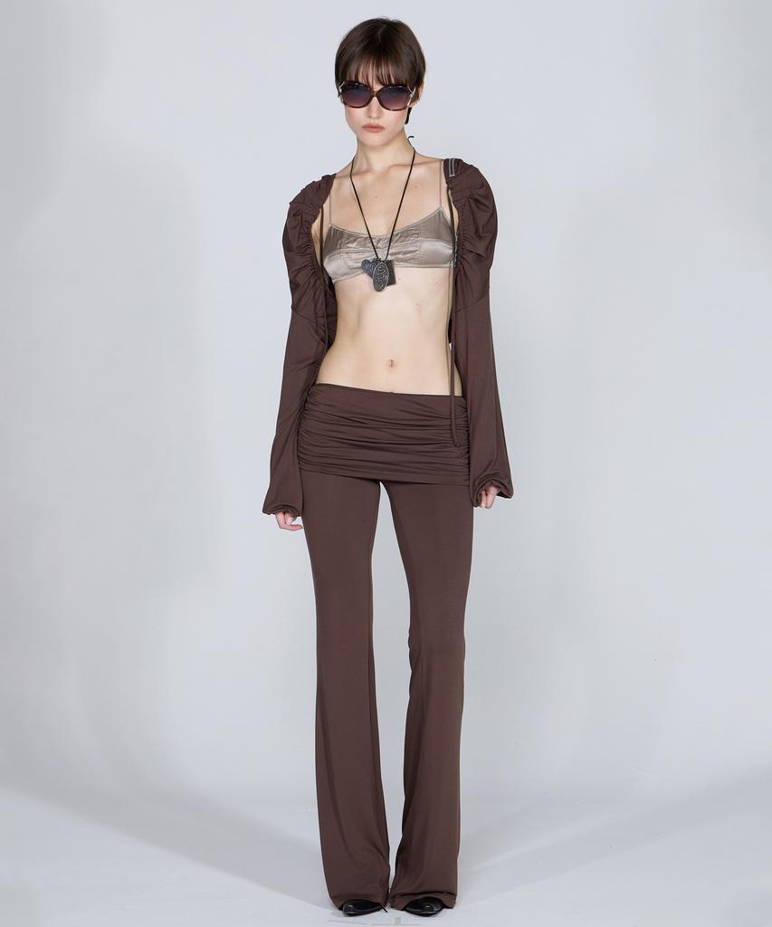 SCULPTOR Jersey Lowrise Track Pants Brown