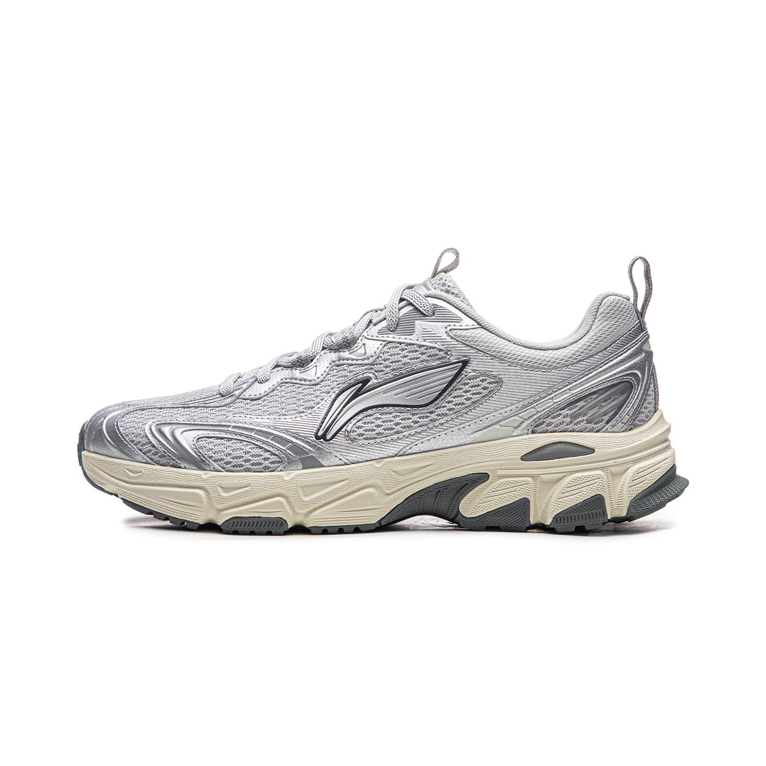 

Li Ning Carefree V3 Cushioning Abrasion Resistant Breathable Low top Running Shoes Men s Gray Silver ARXW023-6 42