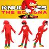Kids Sonic The Hedgehog Red Knuckles Cosplay Costume Jumpsuit For Unisex