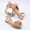 Fashion 2025 Summer Closed Toe Women's Sandals Fashion Butterfly-knot New Plus Size Slip-on Best Seller Light Comfortable Flat Sandals