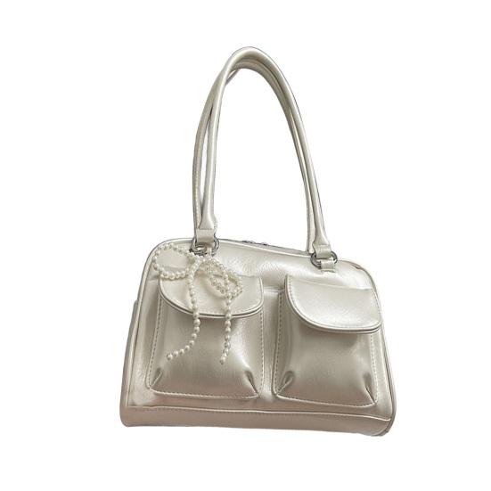 Women Hobo Bag Shoulder Bag with Top Handle Faux Leather Retro Handbag Shoulder Purse for Daily Use Commuting Travel Date