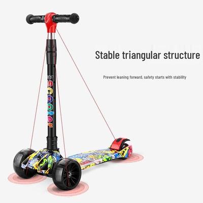Kids Foldable Scooter with Music & LED Wheels