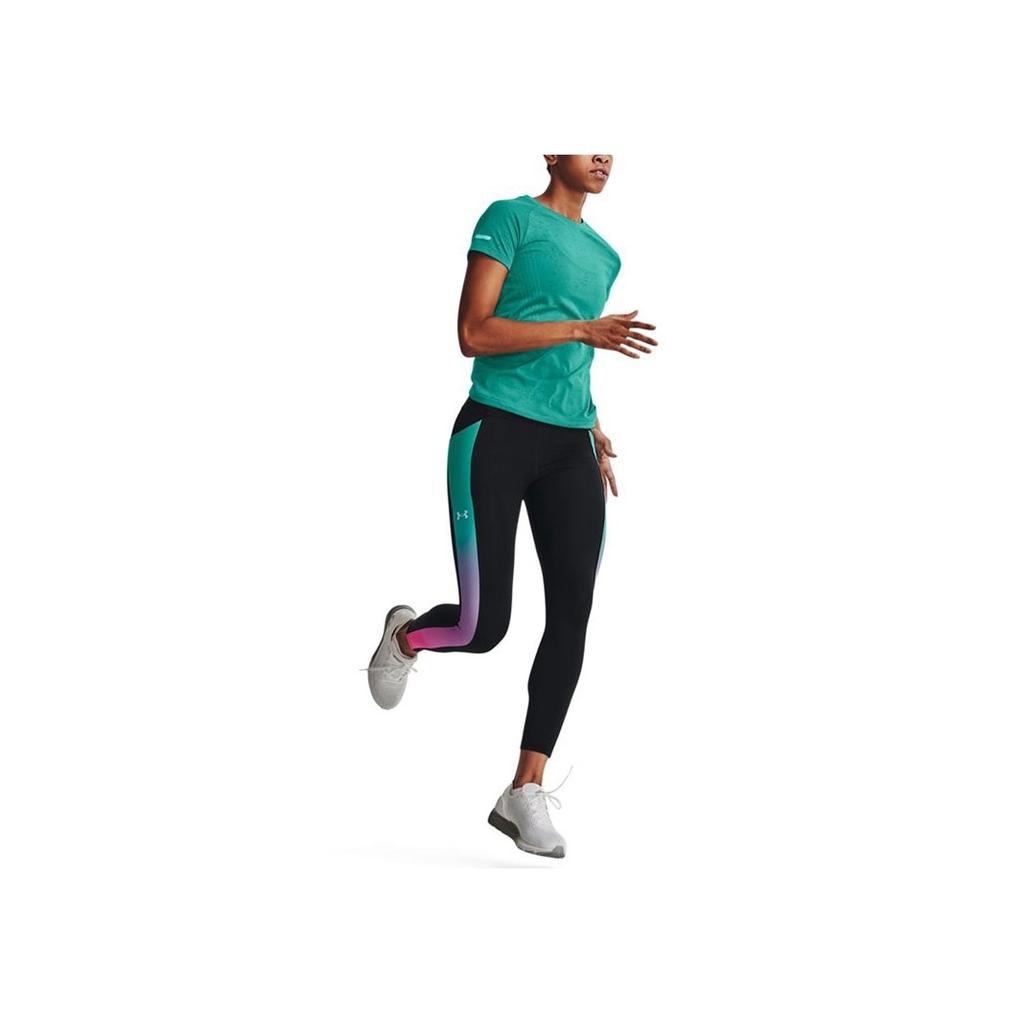 Under Armour High Elastic High Waist Running Sports Leggings Women Leggings Black 1369755-001