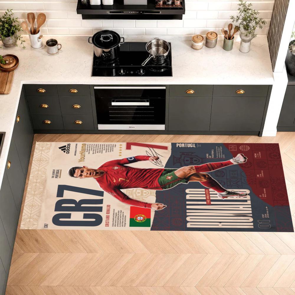 Cristiano Ronaldo Kitchen Carpet Nonslip Floor Mat Ideal For Indoor And Outdoor Entryway Door Mat Laundry Room Bathroom Foot Mat