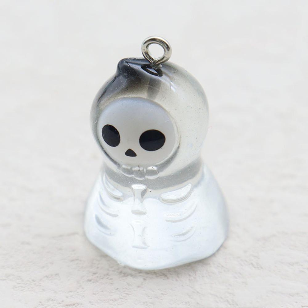 6pcs Dolls Halloween Ghost Pendant Mini Skeleton Keychain Punk Skull Car Keyring  Gifts