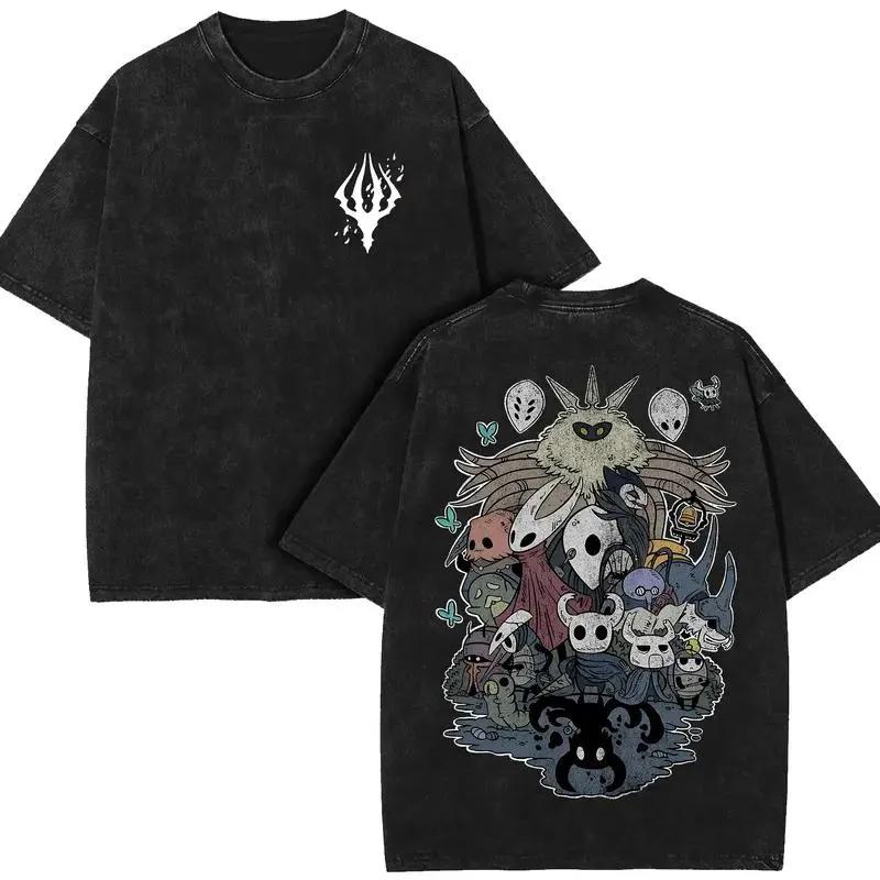 Hollow Knight Shirt DoubleSided Gamer Shirt Bumblebee Shirt Never Give Up Hope Washed TShirt oversized t shirt streetwear M