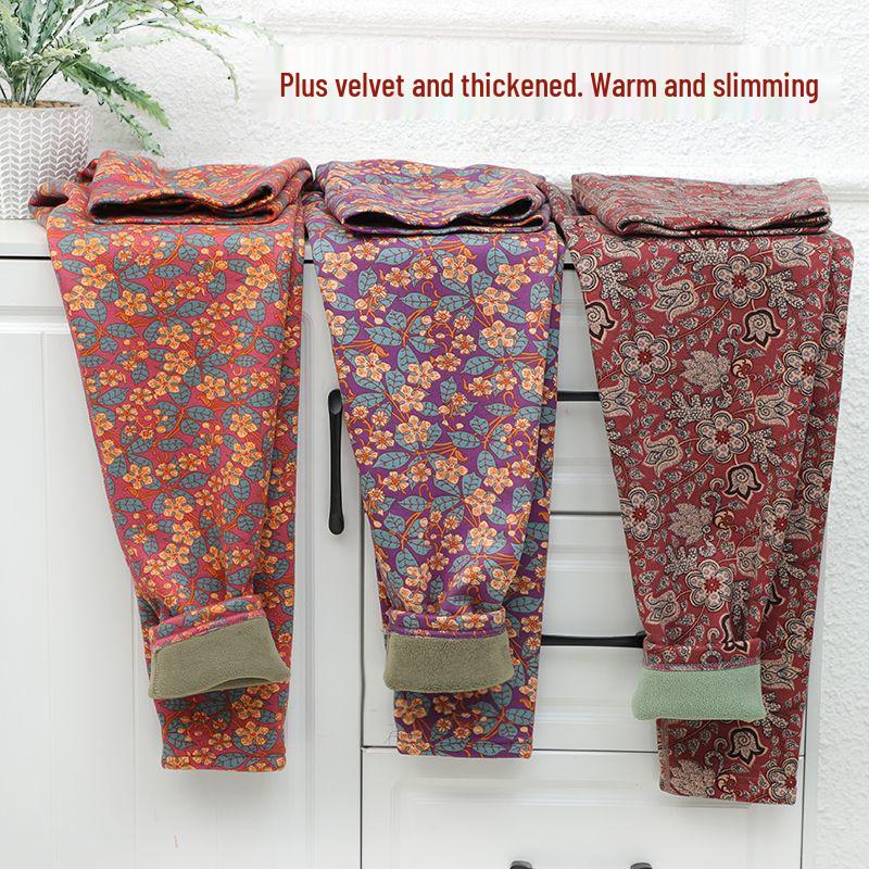 

Женские термолеггинсы с высокой талией, на подкладке из натуральной шерсти ягненка - Осень и Зима 5XL (160-180 jin)