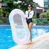 1PC Inflatable Water Hammock - Floating Bed, Swim Ring Tube, Pool Mattress, Beach Lounger Chair for Summertime Beach Outdoor