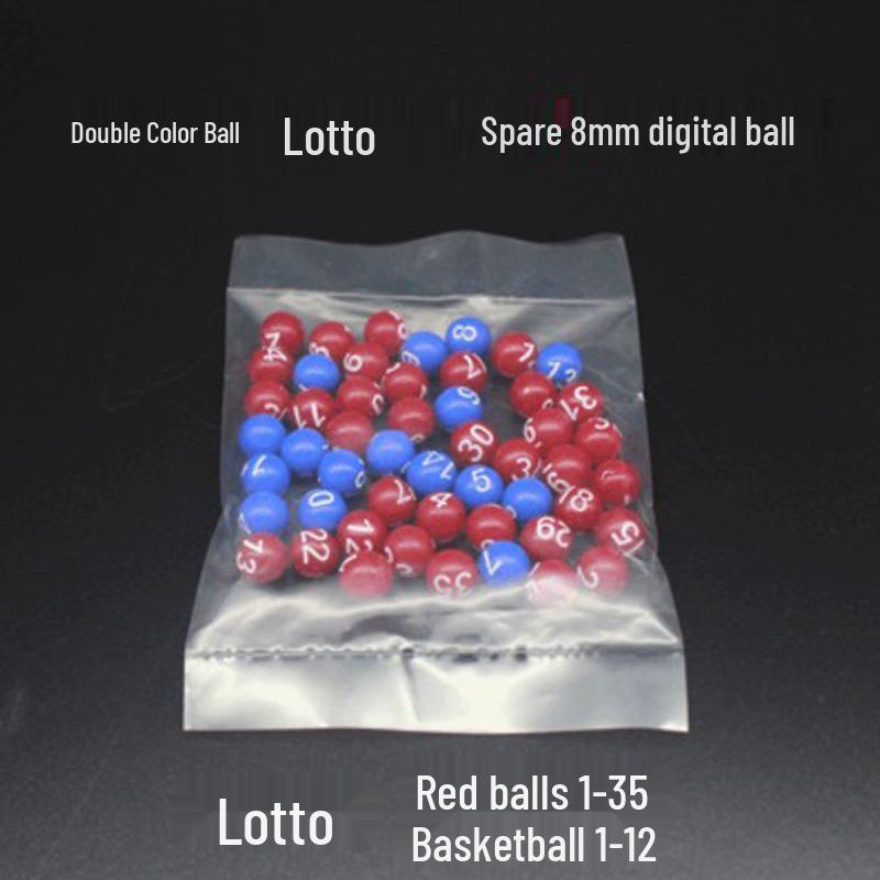 Durable Lottery Number Selector with Fade-Resistant Engraved Balls for Welfare Lottery, Da Le Tou, and Double Color Ball