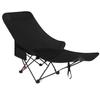 Adjustable Outdoor Folding Moon Chair with Footrest - Perfect for Camping, Balcony Lounging, and Home Leisure.