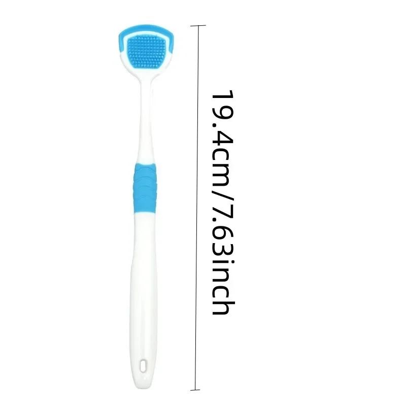 1Pc Tongue Scraper For Oral Hygiene Tongue Cleaner Scraper For Oral Care Tongue Brush Food Debris Clear