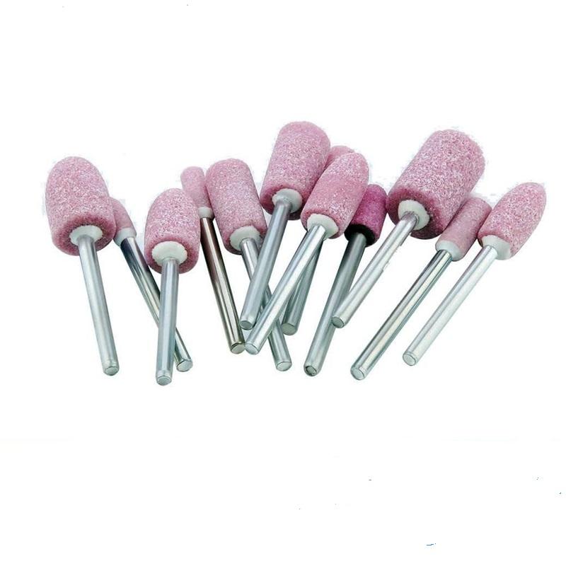 12pcs Grinding Stone Set Shank, Sanding Drill Bit for Rotary Tool Flap Wheel for Grinding, Polishing, Deburring Ferrous Metal