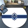 Vancouver Whitecaps Football Club Round Area Rug,Carpet Rug for Living Room Bedroom Sofa Playroom Decor,Non-slip Floor Mat