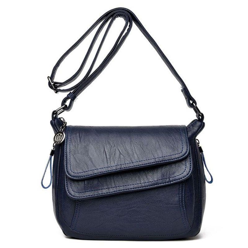 Stylish Women's Casual Shoulderbag Soft Pu Leather Handbag With Adjustable Strap