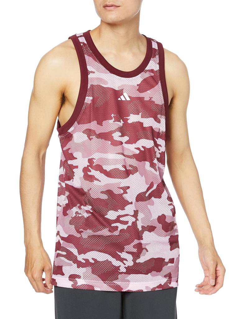 Adidas Basketball Legend Print Tank Orchid Orchid Size M Men's All-Over Top, HAW89, Fusion/Wonder (IK8314),