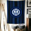 Inter Milan Logo Wallpaper Threepiece Set 1 Duvet Cover 2 Pillowcase Without Core Soft And Comfortable Christmas Birthday Gift