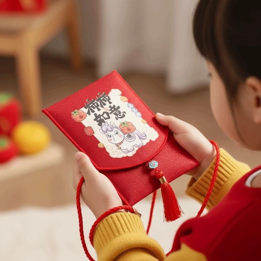 Tassels Spring Festival Red Envelope Traditional God of Wealth Red Pocket  Lunar New Year Gifts