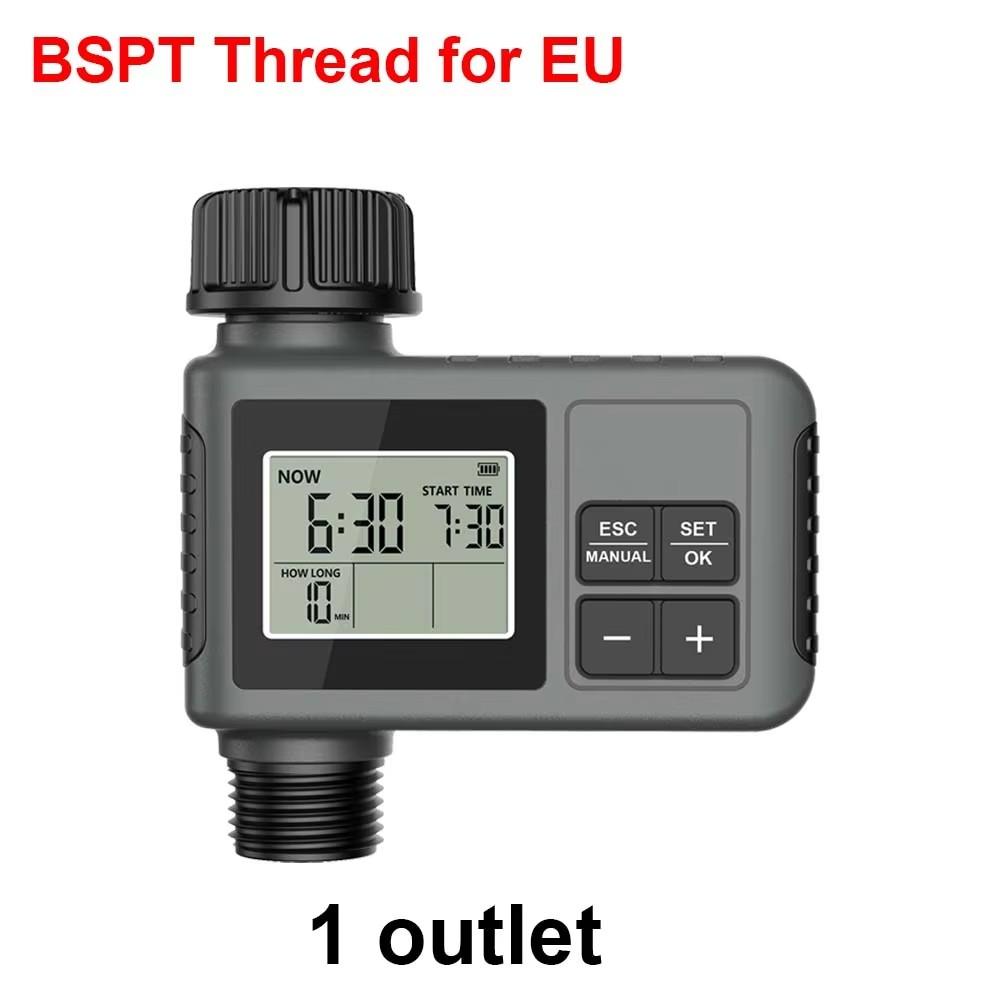 1/2-Outlet Automatic Irrigation Timer IPX5 LCD Display Garden Automatic Watering Irrigation Watering System Plant Irrigation