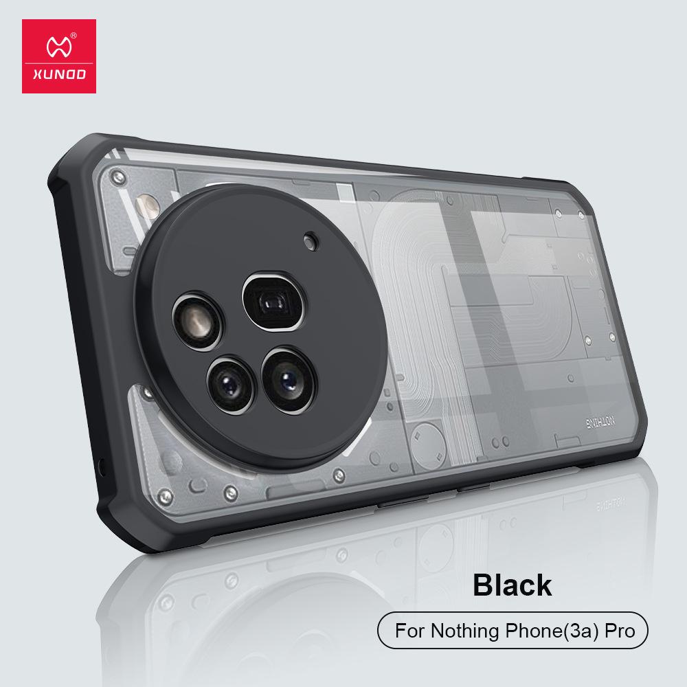

Противоударный тонкий чехол XunDi для NothingPhone 3a Standard прохладный черный