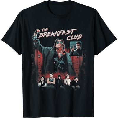 Breakfast Club Group Shot Painted Distressed T-Shirt