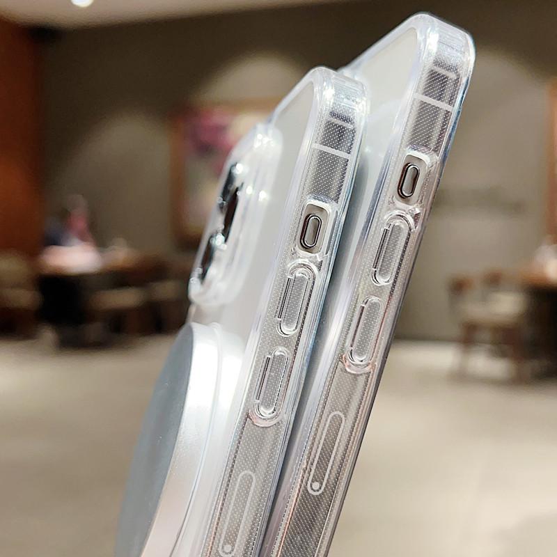 Magnetic & Transparent iPhone Case for iPhone 17/16/15 Pro/14/13/12/11 Pro Models