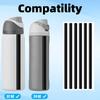 6PCS Replacement Straws for Owala Water Bottle 24 Oz 32 Oz, Reble Plastic Food Grade Drinking Straws with Cleaning Brush Compatible for Owala Cup