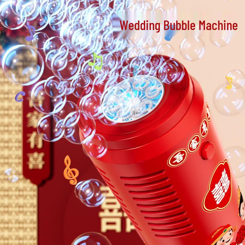 Remote-Control Festival Fireworks Bubble Machine with Light & Sound - New Year & Wedding Toy