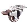 1/1,25/1,5/2 Zoll Möbelrollen Räder Leises Rad Gummi Lenkrolle Wagen mit Bremse