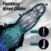 Multi-color Soft Silicone Double Knot Dildo - Wolf Penis Masturbator & Anal Plug for Women