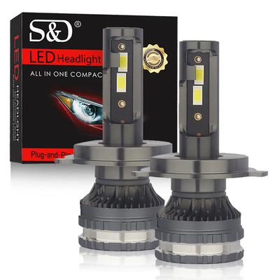 2ks 60W 25000LM H11 Led žárovky do mlhy H8 9005 HB3 3000K Zlatožlutá H4 CSP LED Motocyklový světlomet Auto Moto Lamp