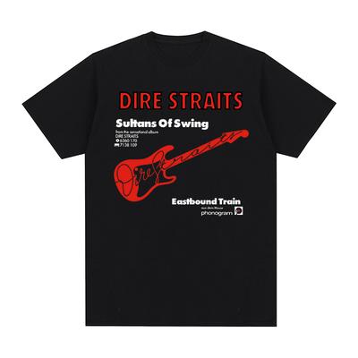Dire Stralts Vintage Tshirt Sultans Of Swing Pop Classic Rock Band Eric Clapton Cotton Unisex T Shirt New TEE TSHIRT Womens Tops