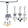 1PC Blue Tassel Hanging Decorative Pendant Wall Mounted Decorative Wind Chime Car Pendant