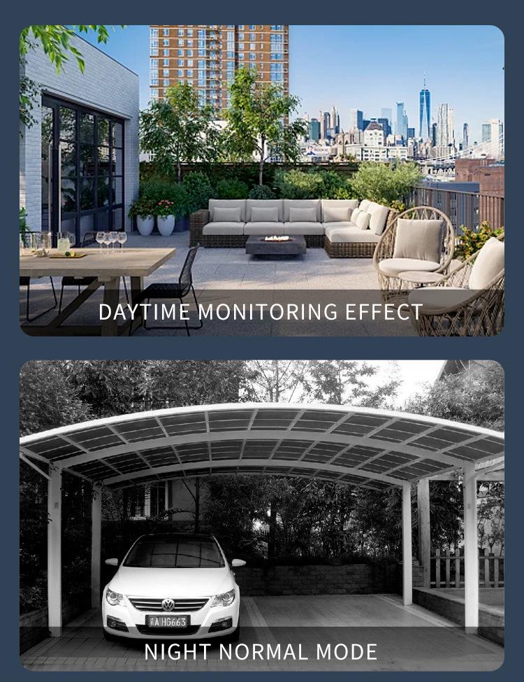 POE Camera with Alarm, Wired IP66 Waterproof, HD Dual Light Night Vision, Supports POE Power Supply