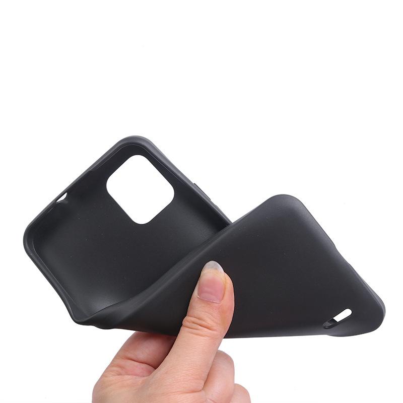 

Glossy Phone Case for Nokia C110,Anti-scratch TPU Protective Phone Cover Black