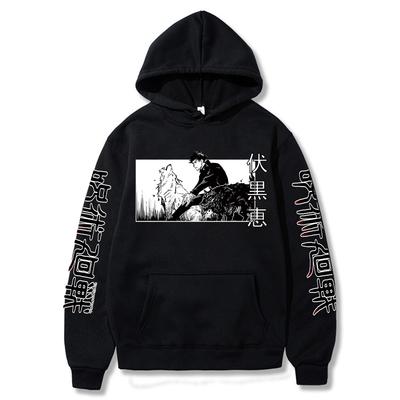 Japan Anime Hoodies Jujutsu Kaisen Graphic Vintage Oversized Hooded Casual Long Sleeves Cotton Hoodie Men Women Clothes
