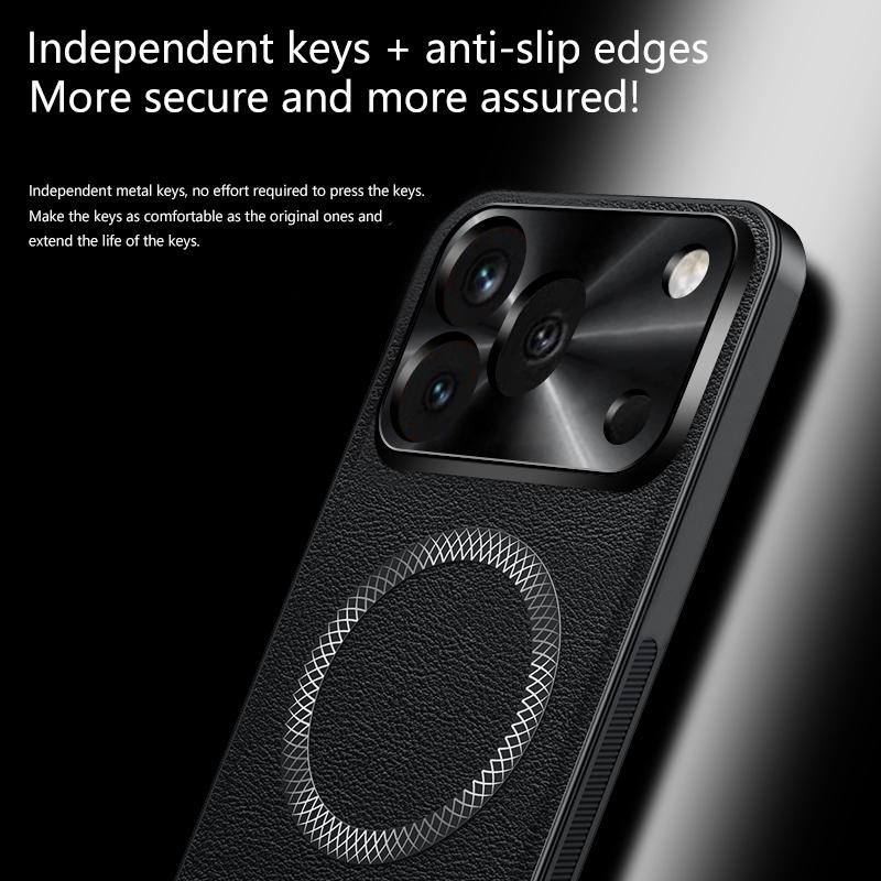 For Honor 600 400 300 200 Pro 300Ultra High End Leather Metal Magnetic Ring Phone Case