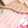 Straw Glass Straw Reusable Clear Bent Cute Straws for Drinking Smoothie Cocktail Shakes Beverages