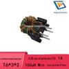 Toroidal Common Mode Inductor, 0.27 Insulation, 7 Turns, 150uH, 1A, Ferrite Core, T6x3x3 with 3x3 Base