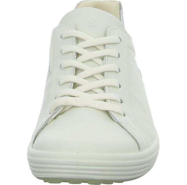 Women's Ecco Soft Easy Slip Low Premium-leather White