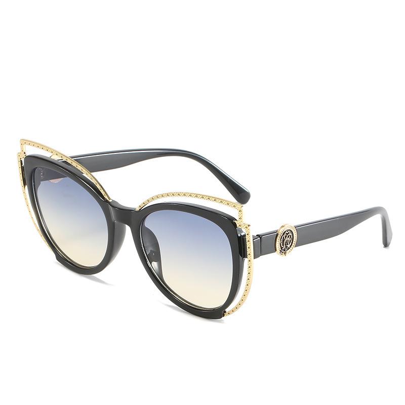 JYL TS Sunglasses Cat Eye Metal Decor Women UV/8316
