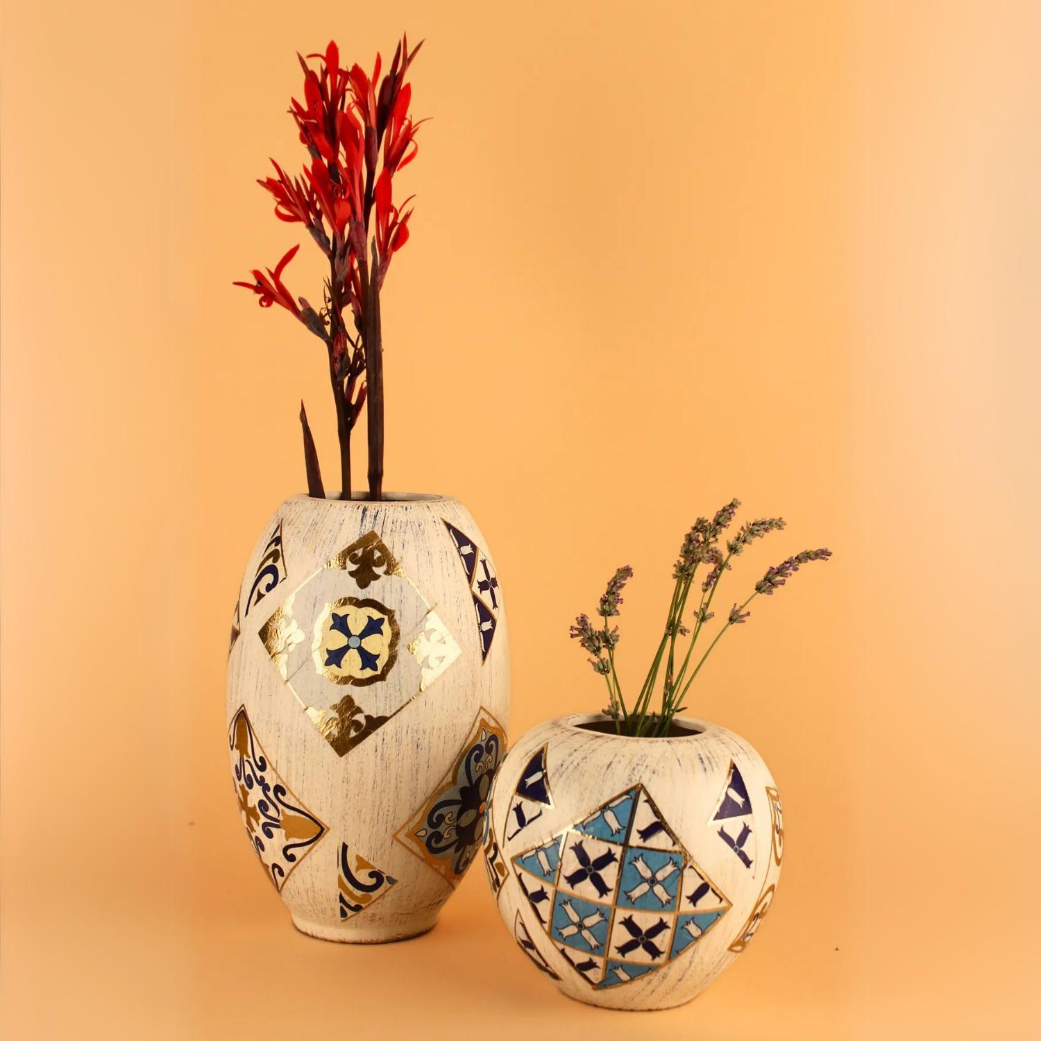 

Sentiment 2 Li Set Seramik Vazo 25 cm бежевий