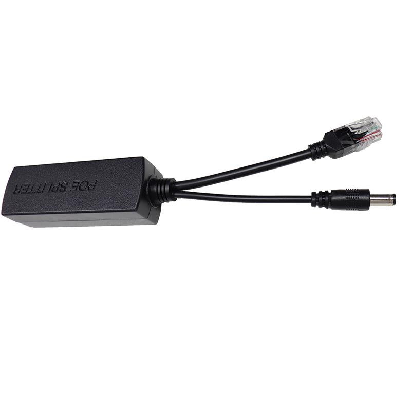 Neuer POE-Splitter 24V/48V auf 12V/5V IEEE 802.3af Ausgang Power Over Ethernet Splitter Adapter Sicherheitssystem (Plug & Play)
