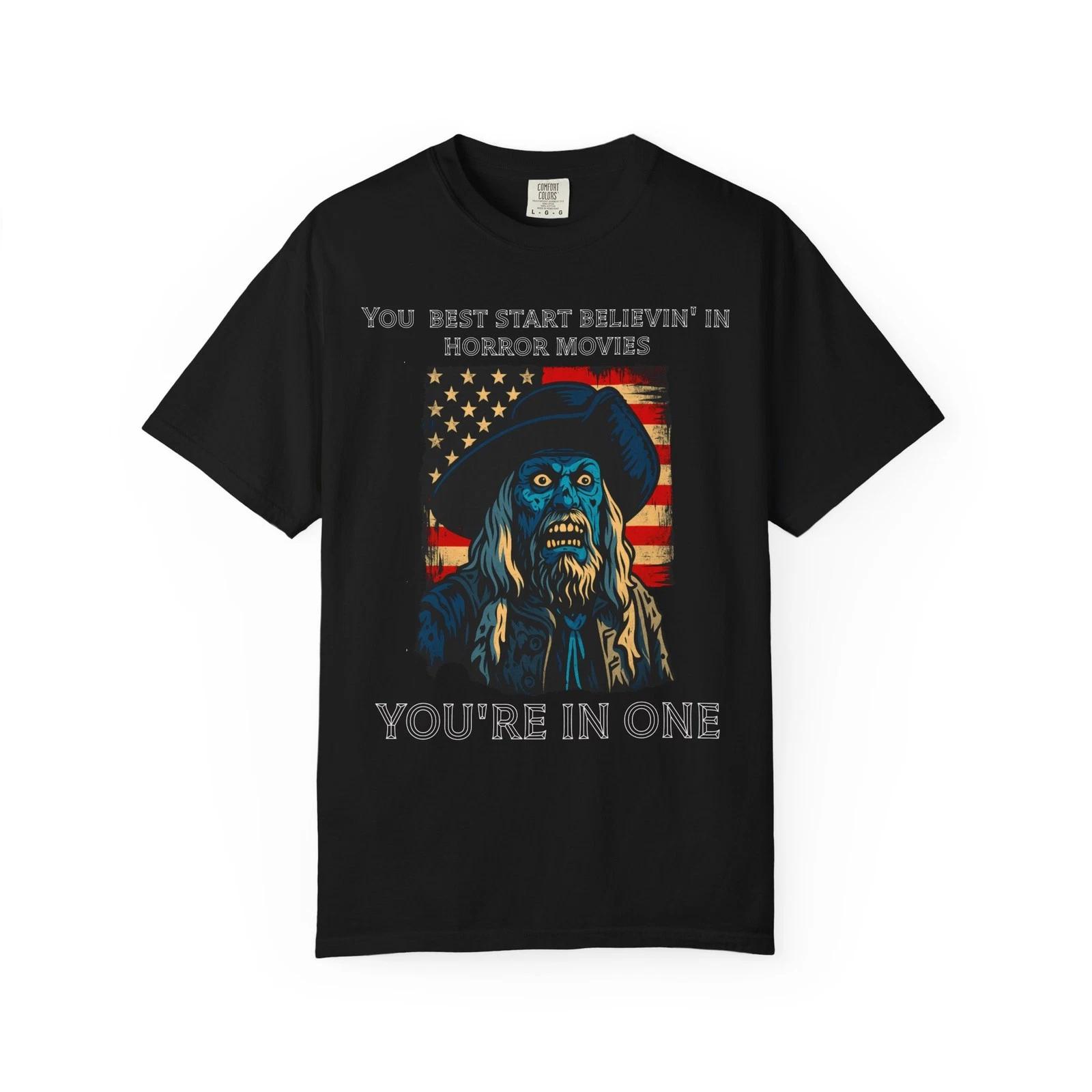 

Vintage Pirate Graphic Tee, POTC USA, Unisex Garment-Dyed T-Shirt, Pirate Shirt M