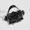 Simple Y2K Retro Shoulder Bag Multi-pocket Spicy Girl Vintage Underarm Bag Korean Handbag Motorcycle Bag Shopping